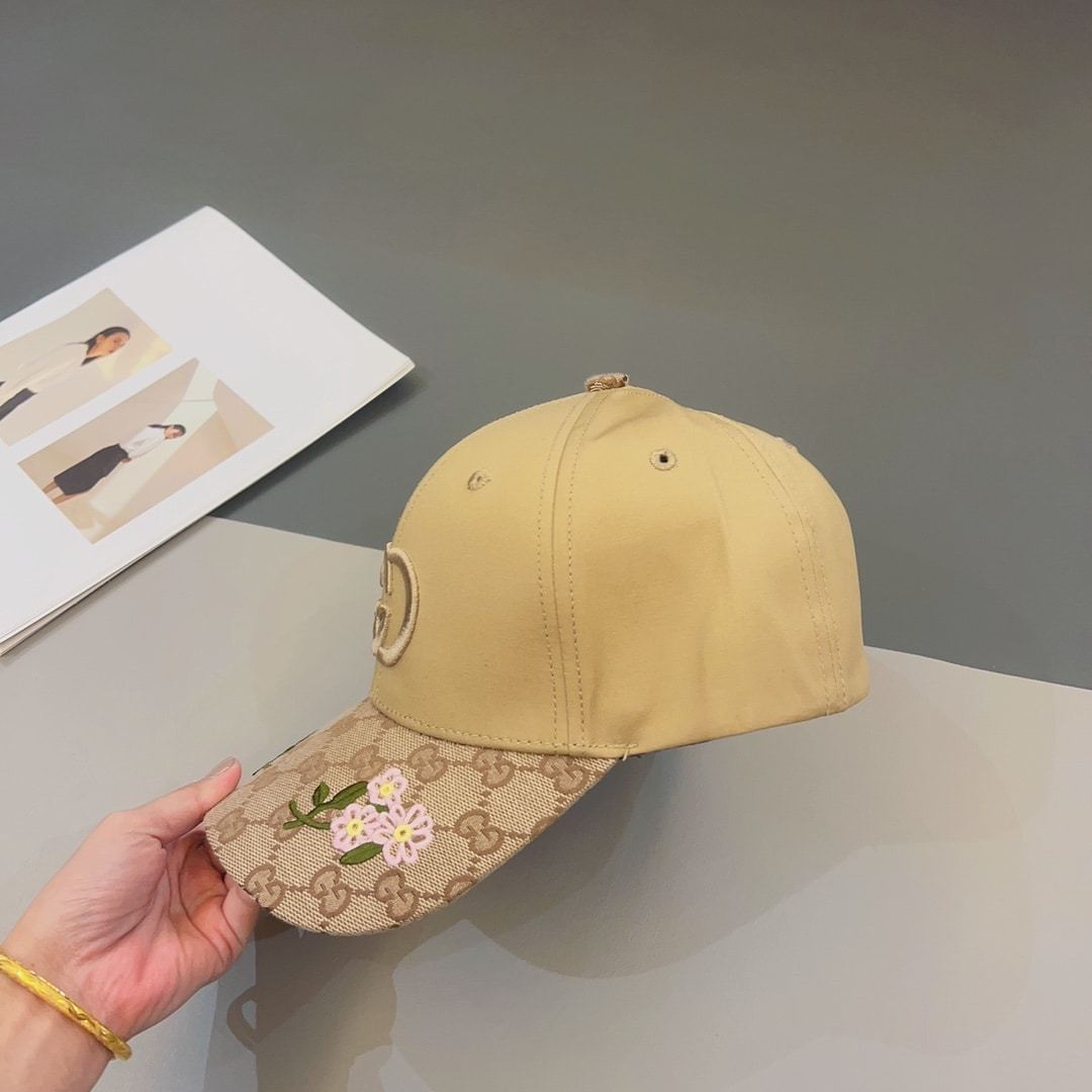 GG GG LOGO BASEBALL CAP YELLOW