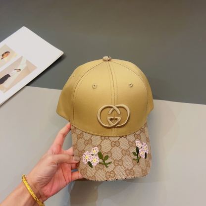 GG GG LOGO BASEBALL CAP YELLOW