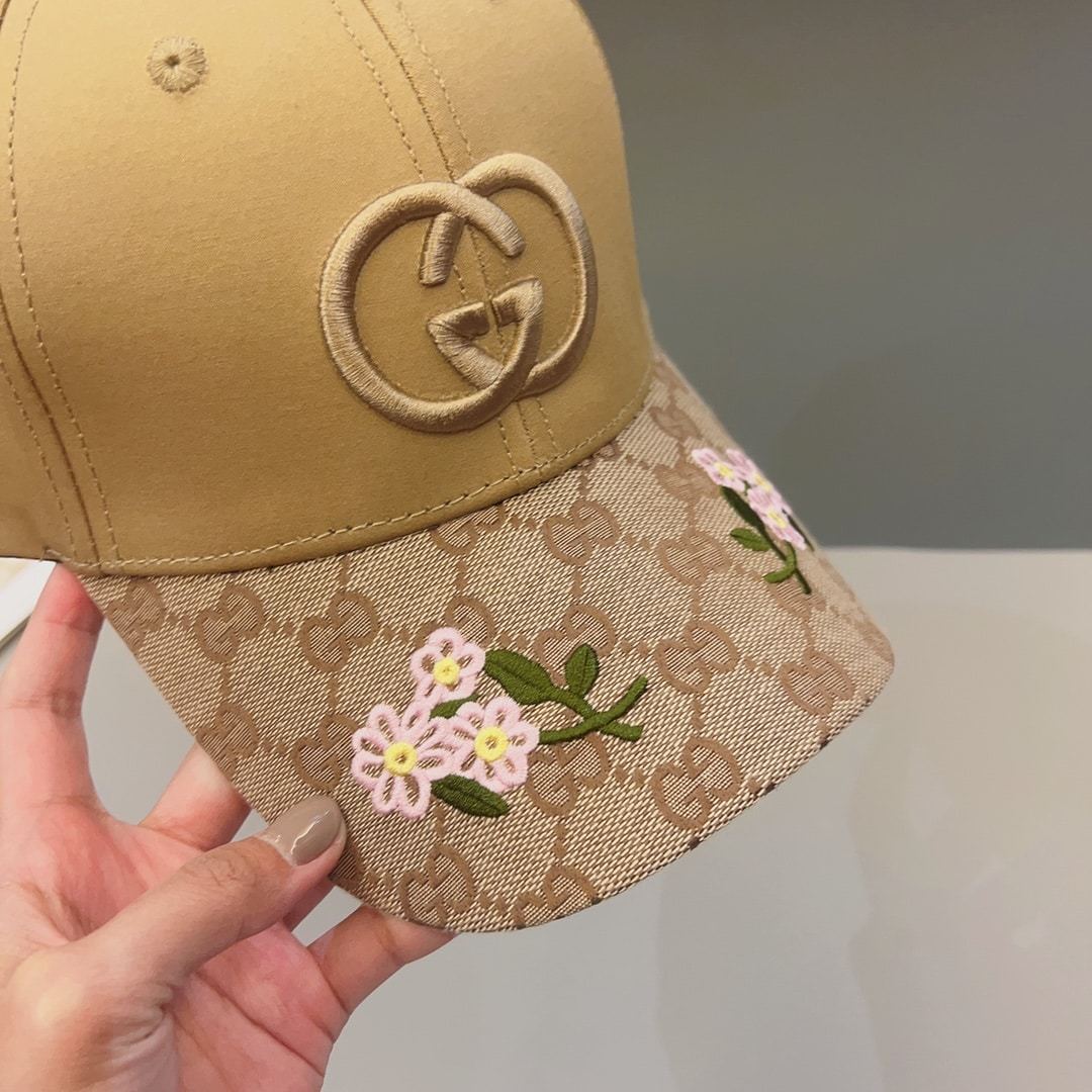 GG GG LOGO BASEBALL CAP YELLOW