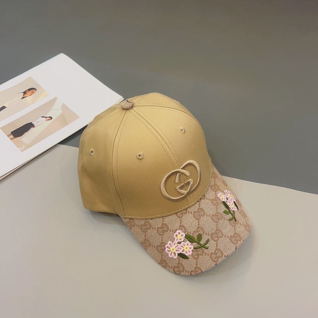 GG GG LOGO BASEBALL CAP YELLOW