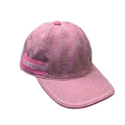 GG GG LOGO WITH BAND BASEBALL CAP PINK
