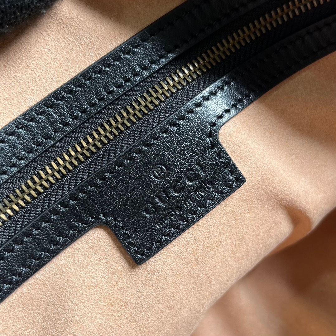 GG GG MARMONT SMALL TOP HANDLE BAG BLACK 27CM 746319 AABZB 1000