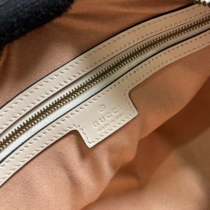 GG GG MARMONT SMALL TOP HANDLE BAG WHITE 27CM 746319 AABZB 9022