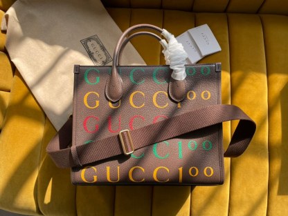 GG Small Tote Bag 680956 Dark Coffee