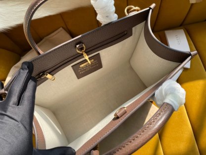 GG Small Tote Bag 680956 Dark Coffee