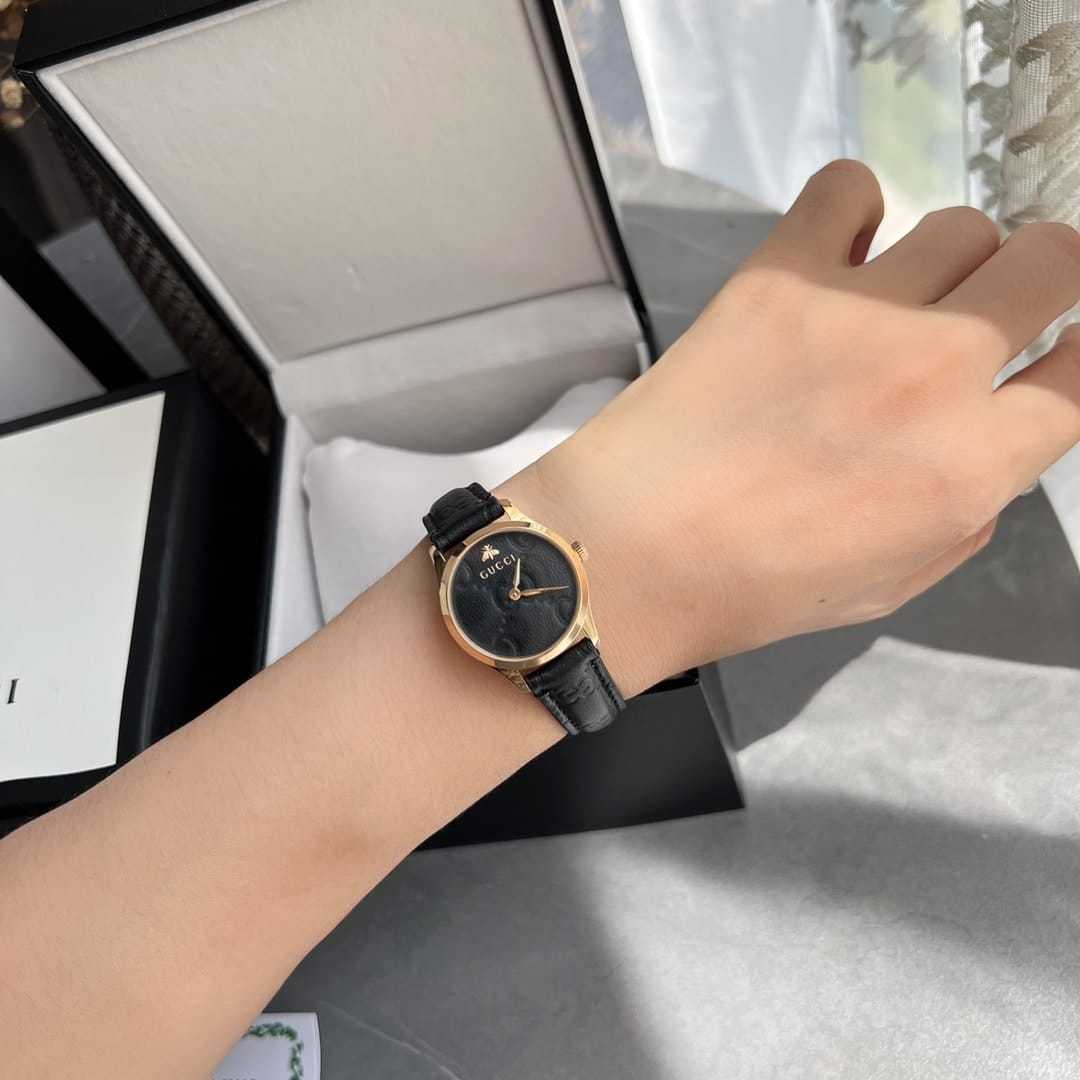 GUCCI G TIMELESS WATCH BLACK DIAL 27MM
