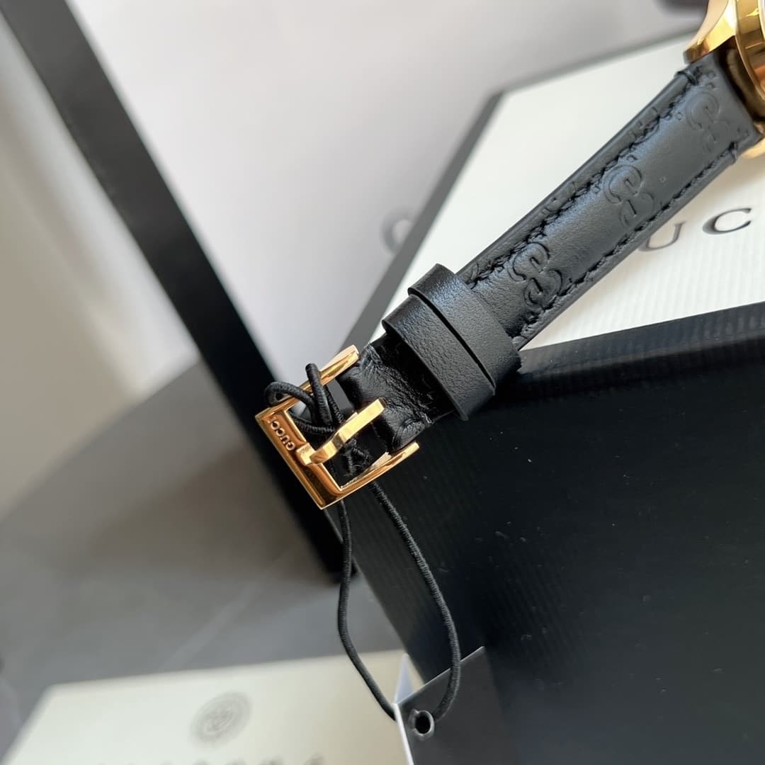 GUCCI G TIMELESS WATCH BLACK DIAL 27MM