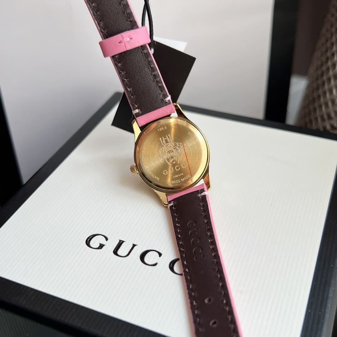 GUCCI G TIMELESS WATCH PINK DIAL 27MM