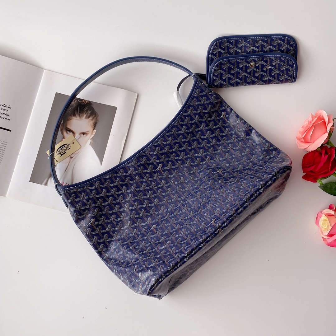 GOYARD BOHÈME HOBO BAG NAVY BLUE 42CM BOHEMEPMLTY12CL12P