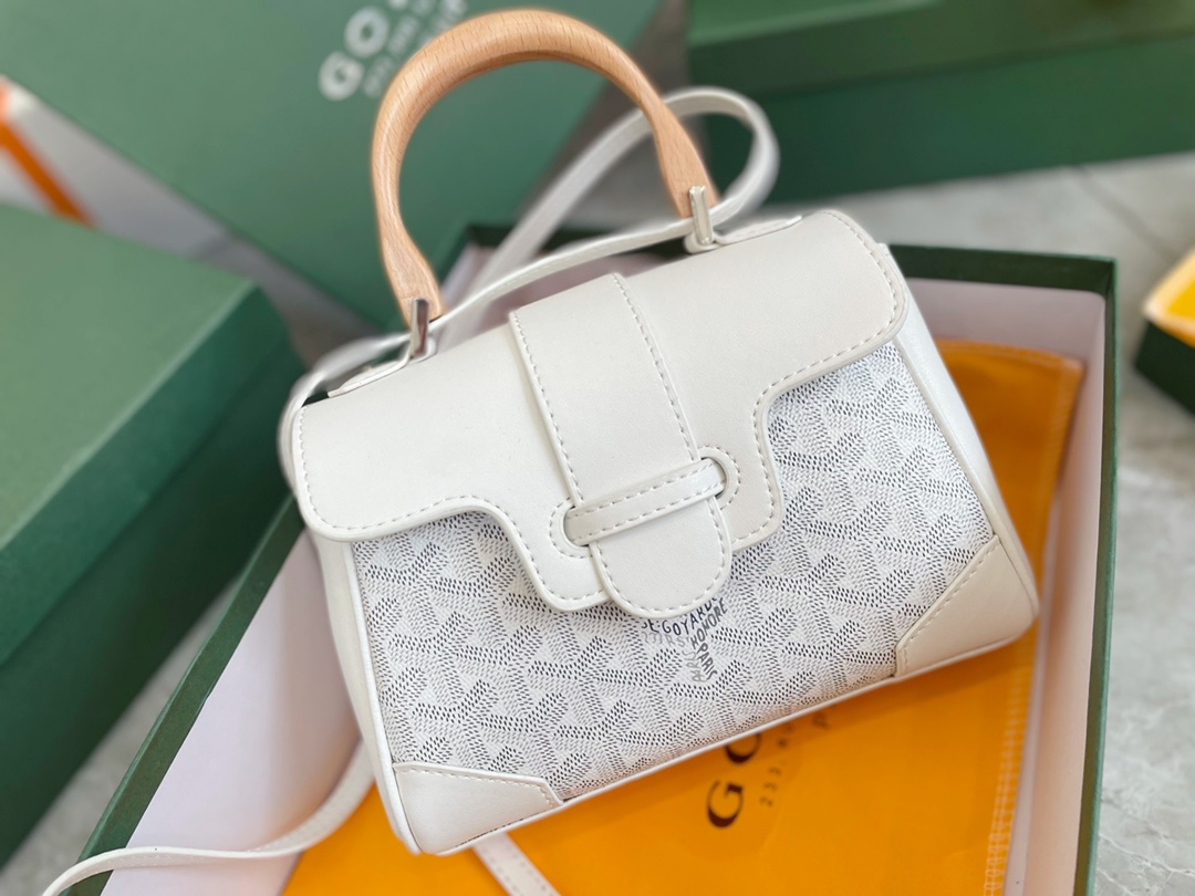 GOYARD SAÏGON SOUPLE MINI BAG WHITE 20CM SAIGONMINTY50CL50P