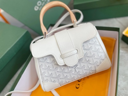 GOYARD SAÏGON SOUPLE MINI BAG WHITE 20CM SAIGONMINTY50CL50P