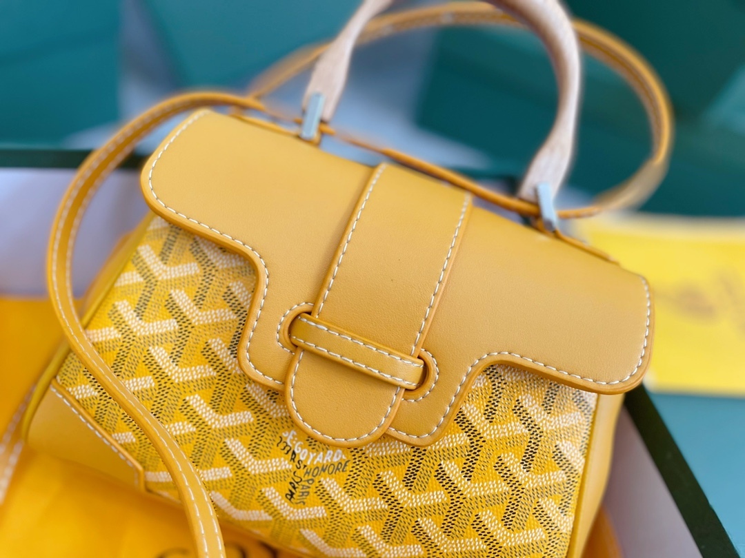 GOYARD SAÏGON SOUPLE MINI BAG YELLOW 20CM SAIGONMINTY08CL08P