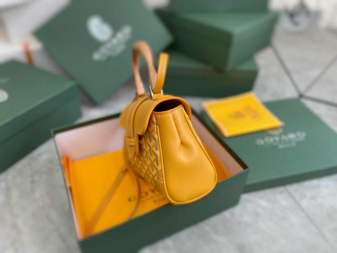 GOYARD SAÏGON SOUPLE MINI BAG YELLOW 20CM SAIGONMINTY08CL08P