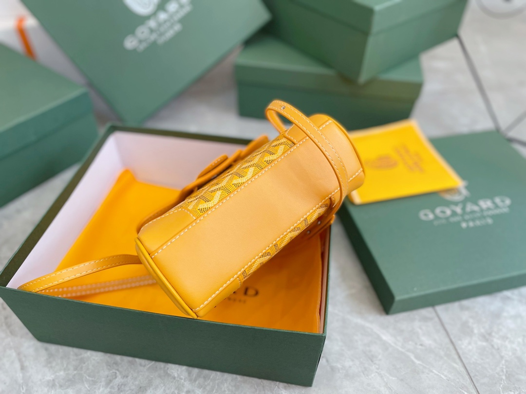 GOYARD SAÏGON SOUPLE MINI BAG YELLOW 20CM SAIGONMINTY08CL08P