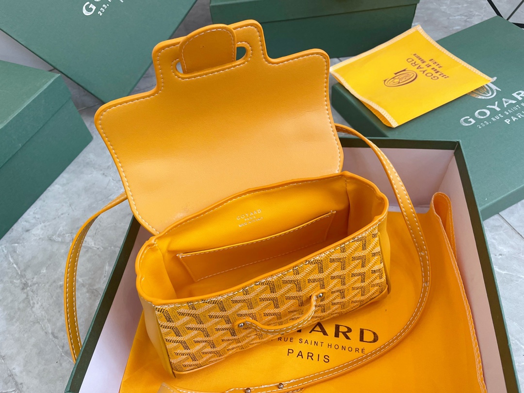 GOYARD SAÏGON SOUPLE MINI BAG YELLOW 20CM SAIGONMINTY08CL08P