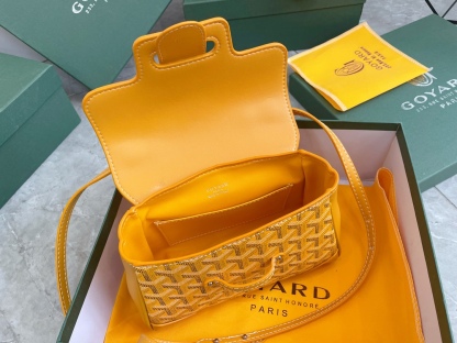 GOYARD SAÏGON SOUPLE MINI BAG YELLOW 20CM SAIGONMINTY08CL08P