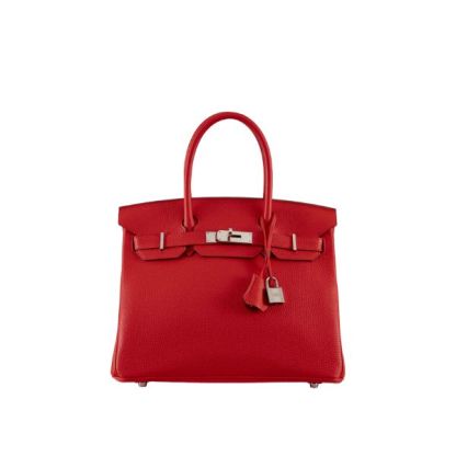 HM BIRKIN 35 TOGO LEATHER GOLD HARDWARE RED 35CM