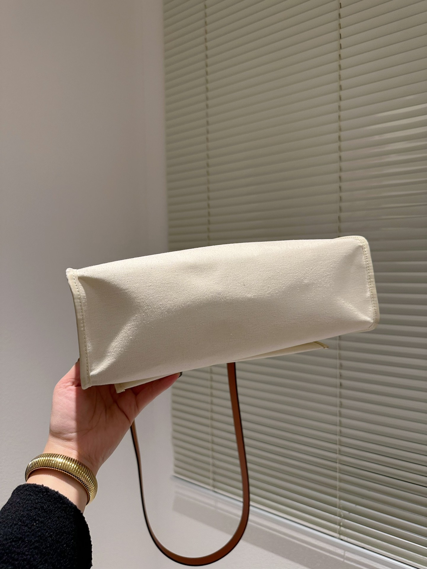 HM HERBAG ZIP 31 BAG PALLADIUM HARDWARE ORANGE BEIGE 31CM