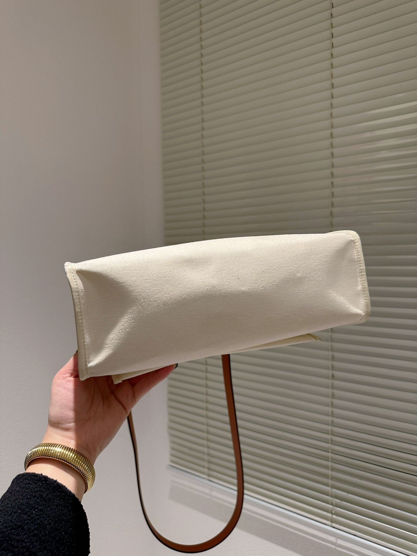 HM HERBAG ZIP 31 BAG PALLADIUM HARDWARE ORANGE BEIGE 31CM