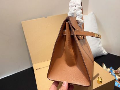 GIFT SET: HM BIRKIN 25 BROWN &amp; KELLY 18 BROWN BELT