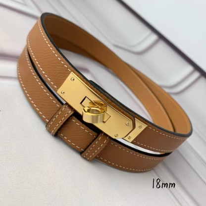 GIFT SET: HM BIRKIN 25 BROWN &amp; KELLY 18 BROWN BELT