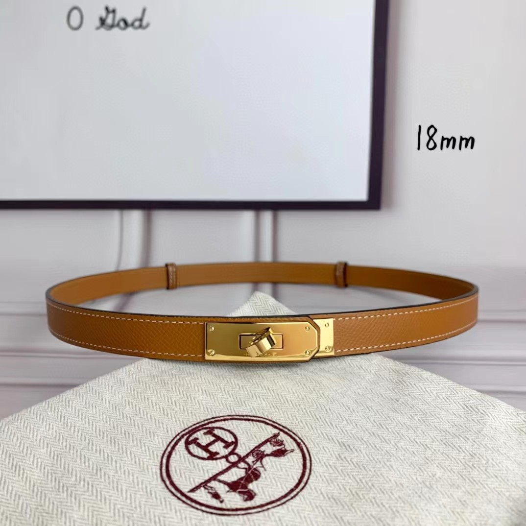 GIFT SET: HM BIRKIN 25 BROWN &amp; KELLY 18 BROWN BELT