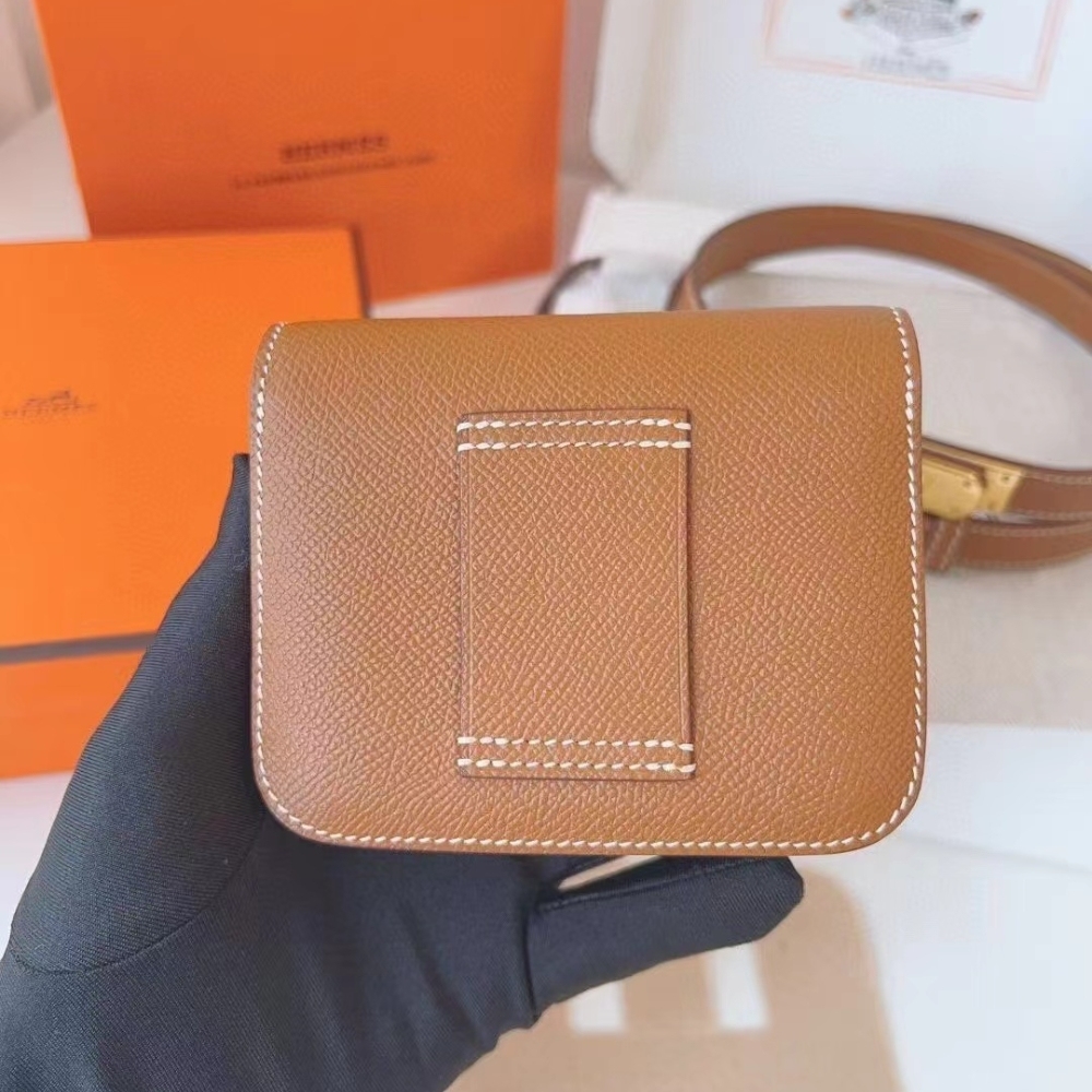 HM CONSTANCE SLIM WALLET GOLD 13CM H082060CC37