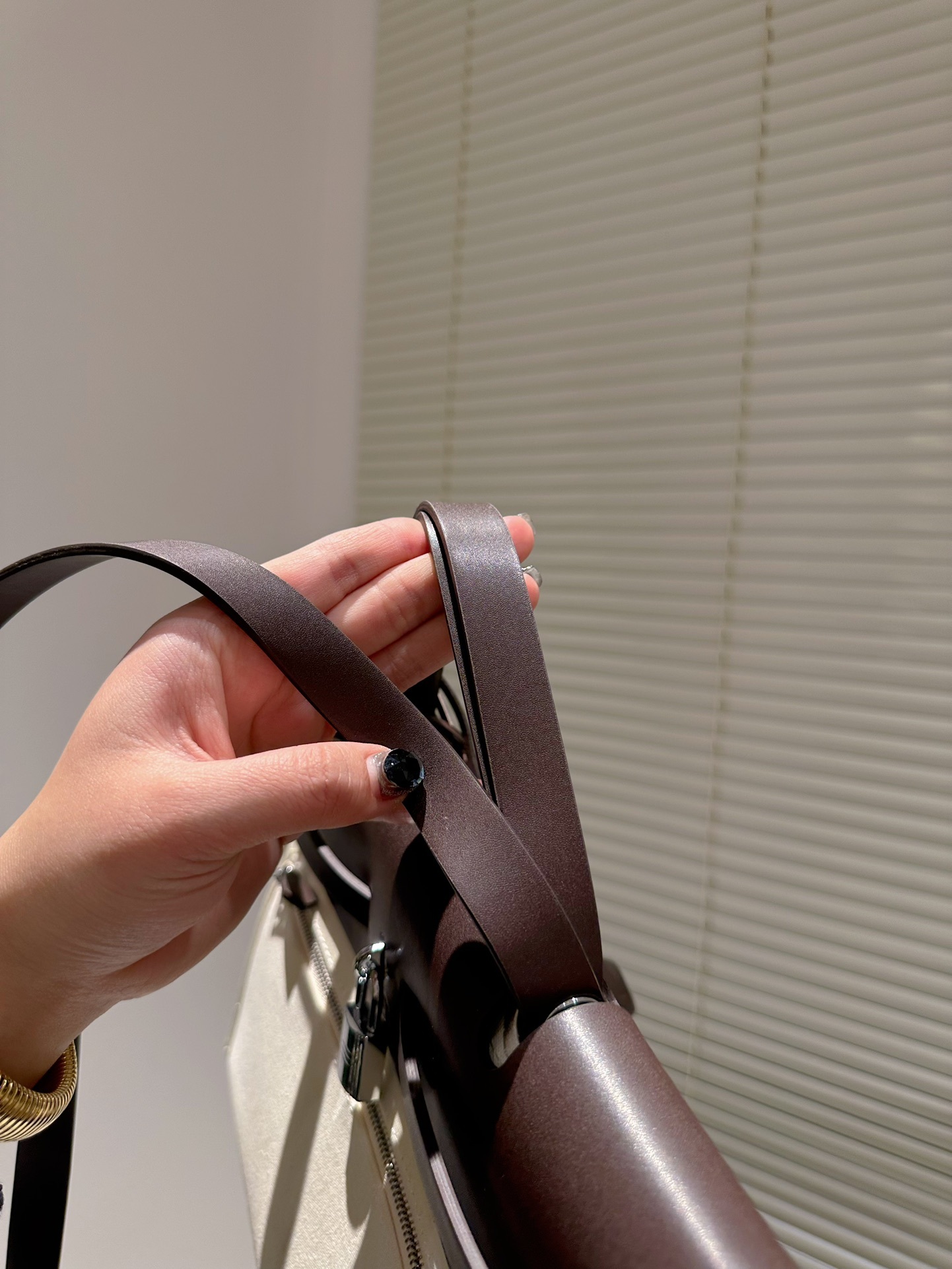 HM VACHE HUNTER TOILE HERBAG ZIP 31 BEIGE 31CM