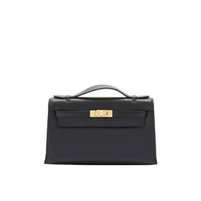 HM KELLY POCHETTE BLACK 22CM