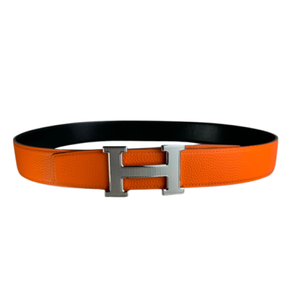 HM BELT TOGO SWIFT SILUVER BUCKLE ORANGE 38MM