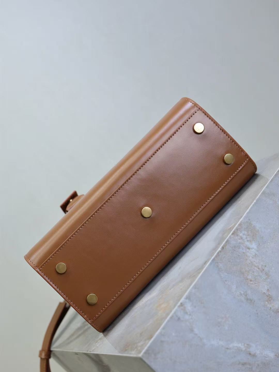 Saint Laurent Sac De Jour Nano Tote Bag Brown Calfskin