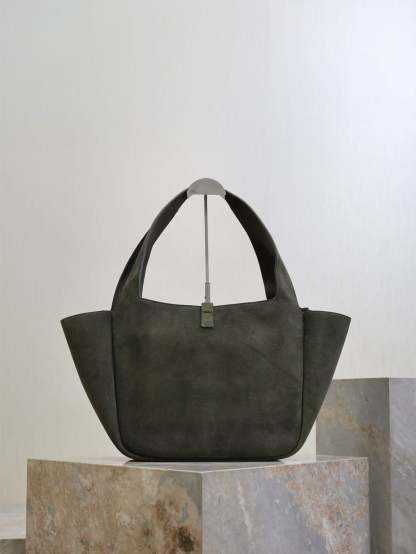 YSL 50 Bag Gold Hardware Green Suede