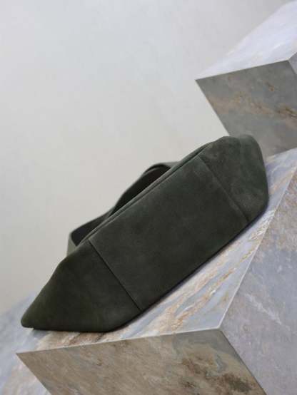 YSL 50 Bag Gold Hardware Green Suede