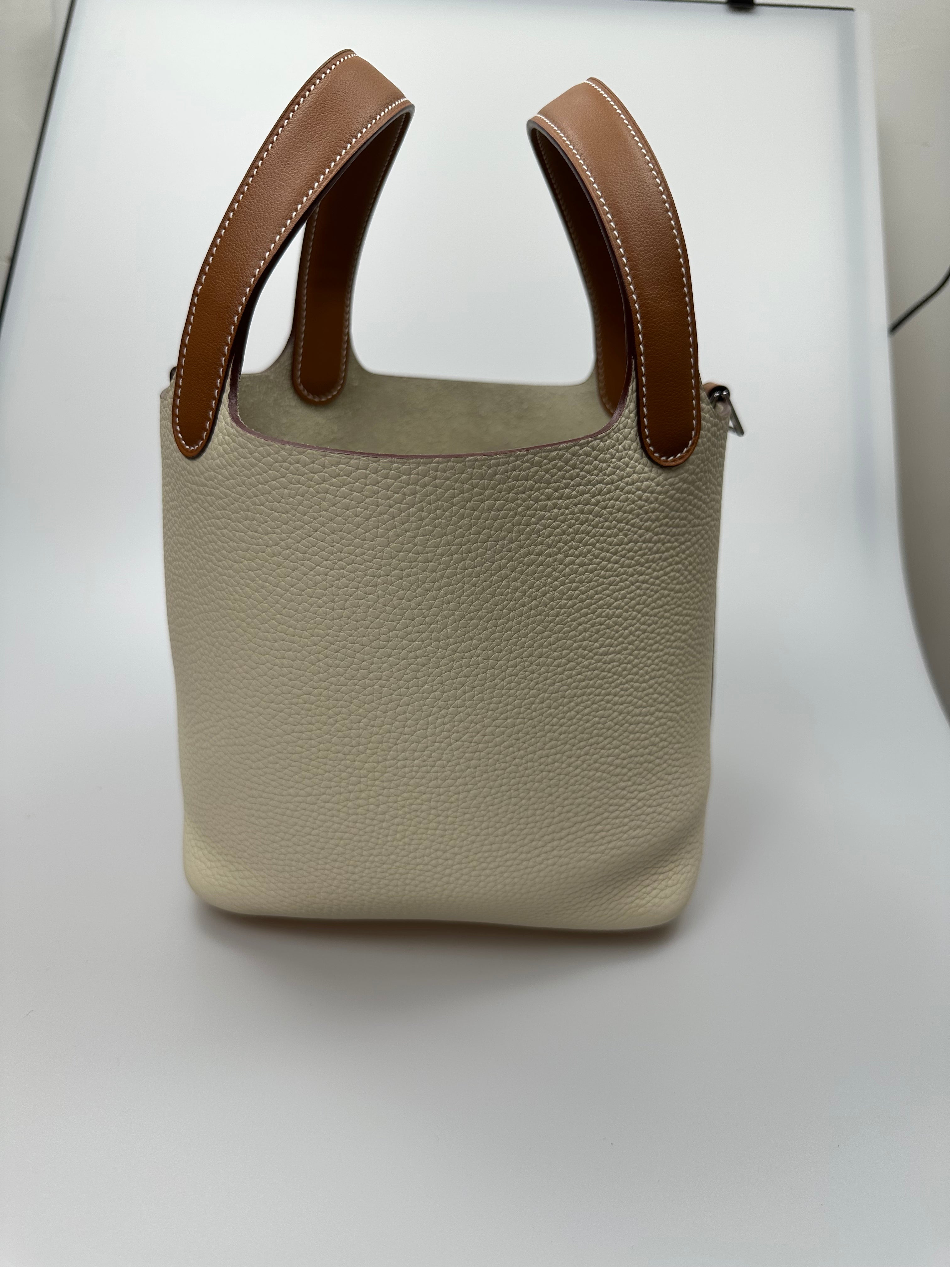 Hermes Picotin Lock 18 Beige mix Brown Togo Leather 255565