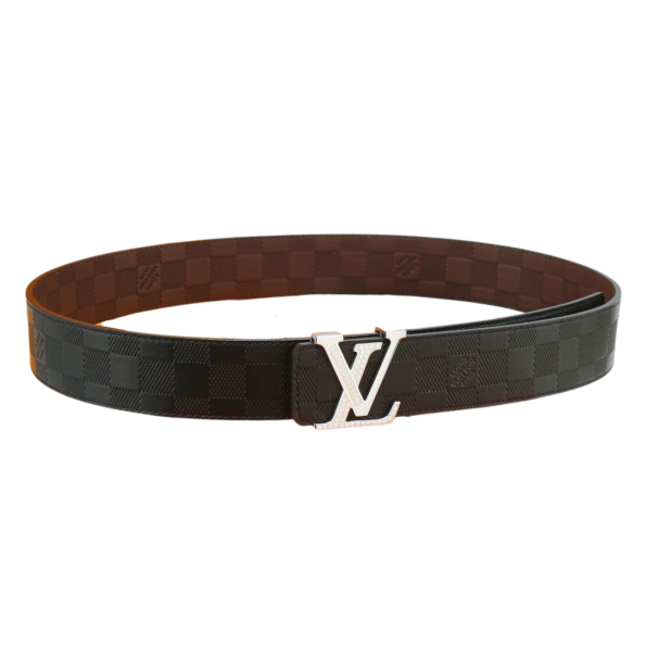 LUV INITIALS 40MM REVERSIBLE BELT SILUVER BUCKLE