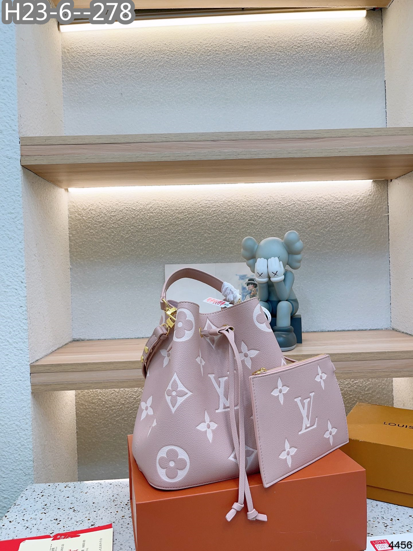 LV NÉONOÉ MM PINK 25CM