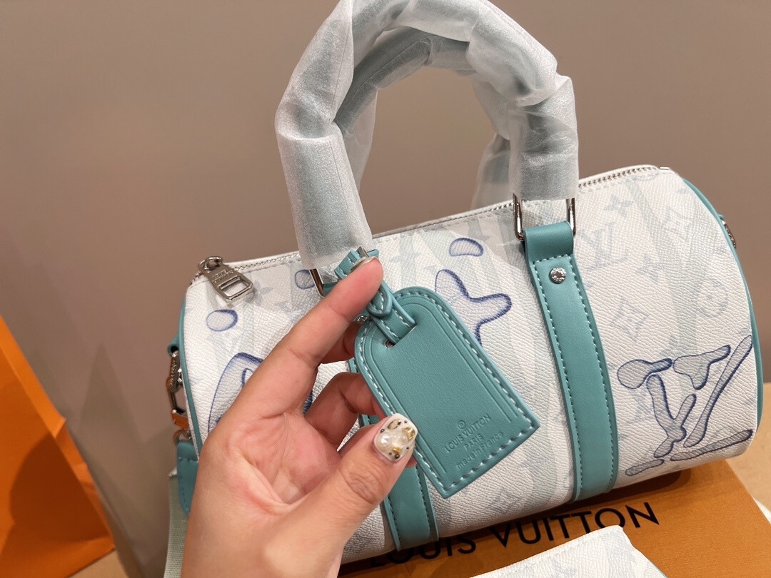 LV KEEPALL BANDOULIERE TRAVEL BAG 25CM M22527