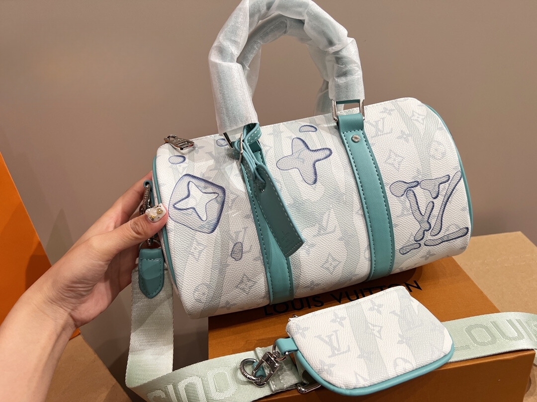 LV KEEPALL BANDOULIERE TRAVEL BAG 25CM M22527