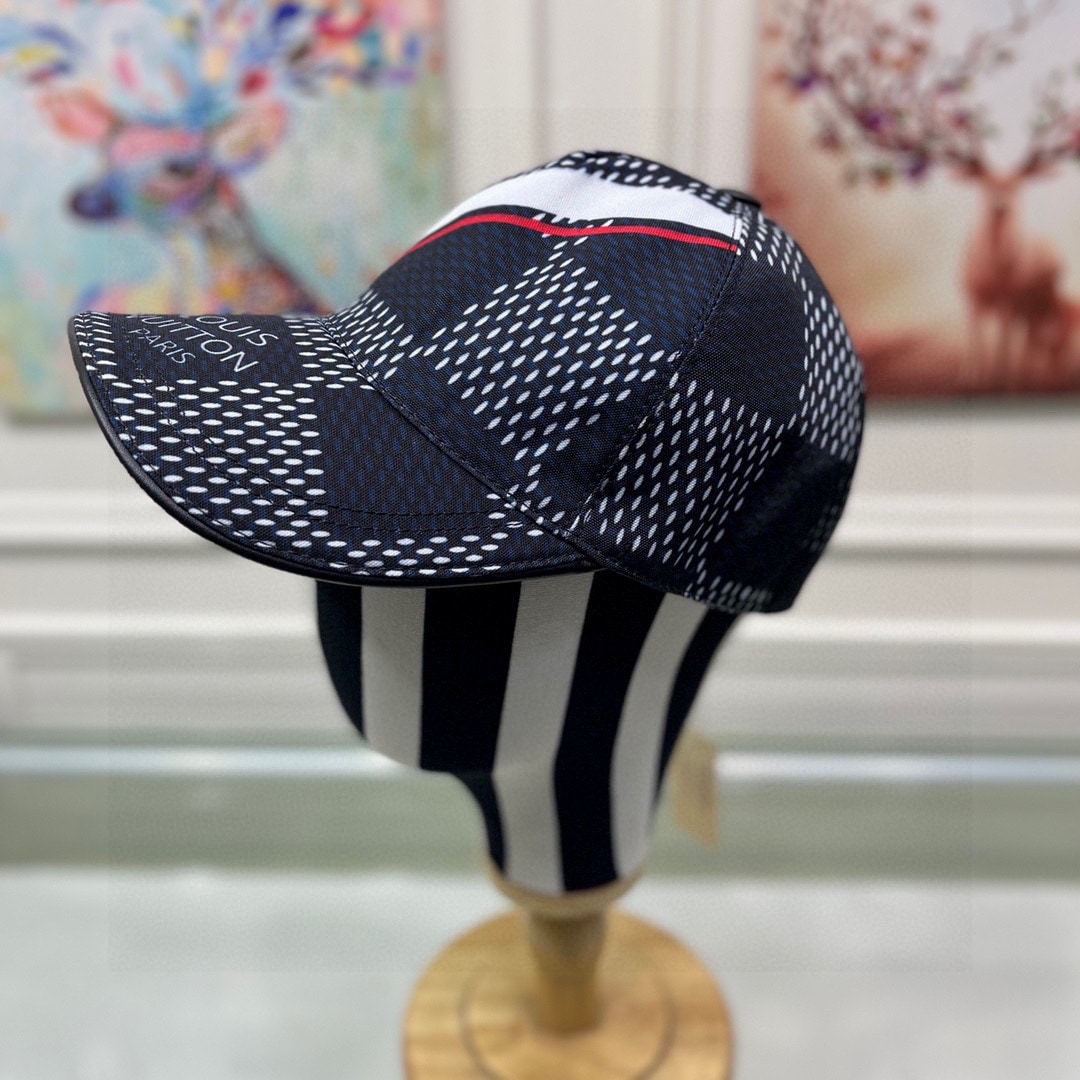 LV DAMIER AZUR CAP BLACK