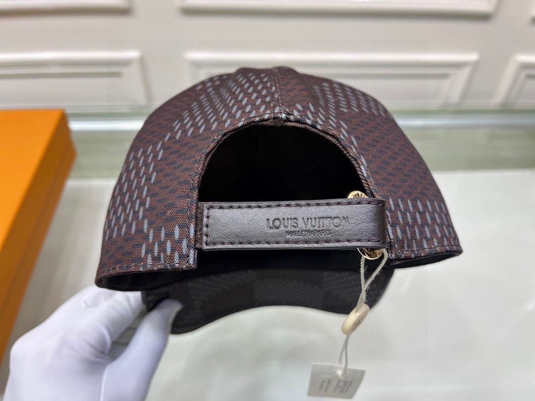 LV DAMIER AZUR CAP BROWN