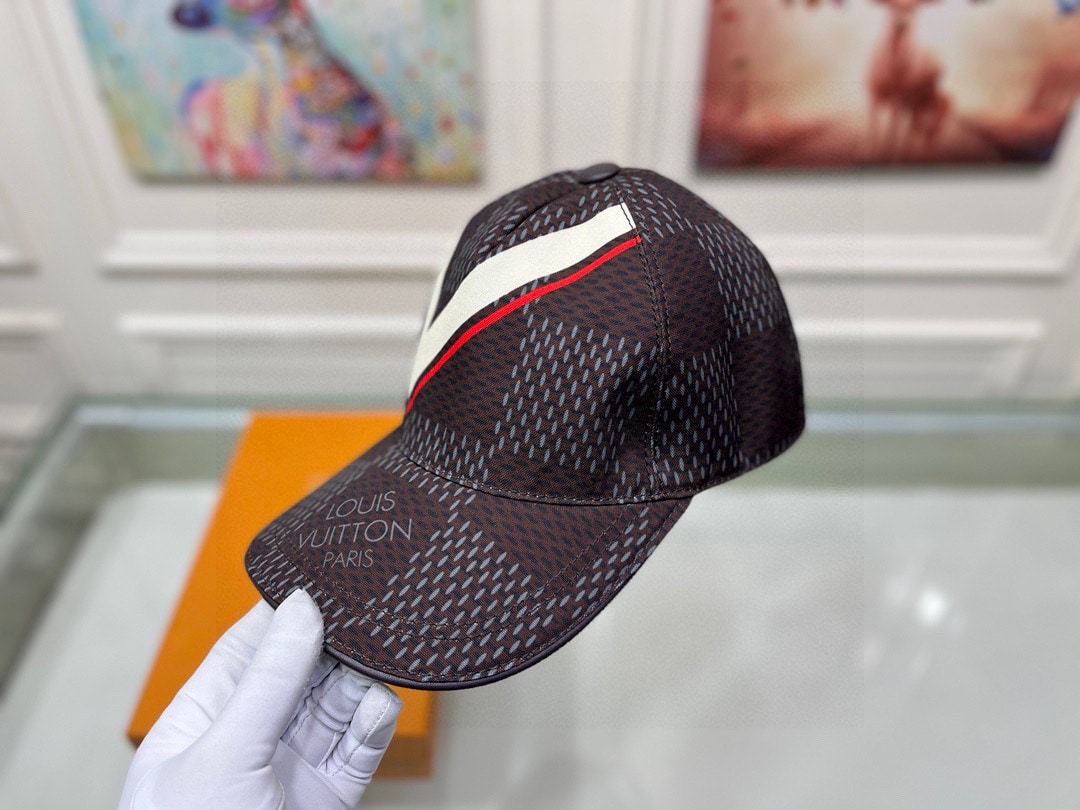 LV DAMIER AZUR CAP BROWN