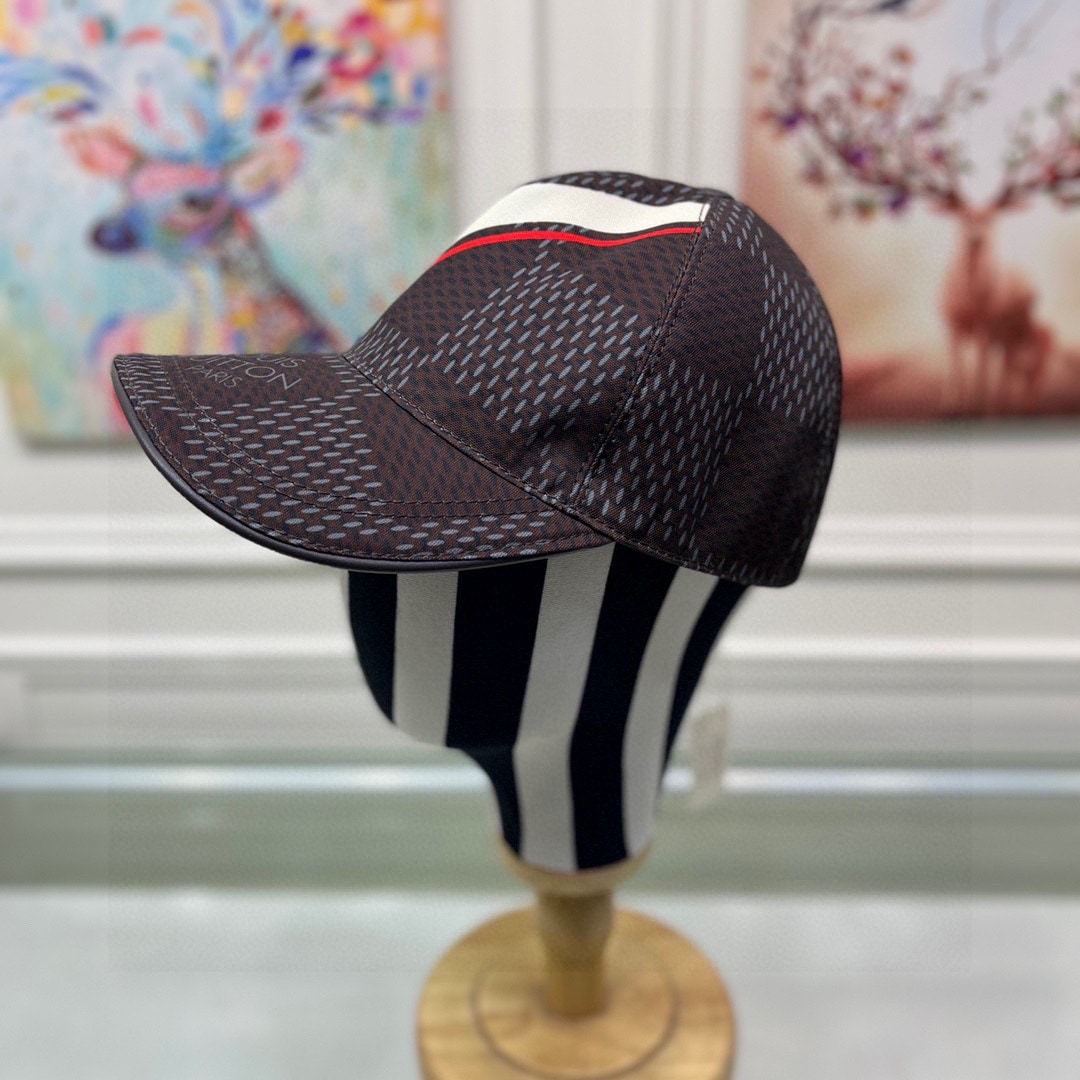 LV DAMIER AZUR CAP BROWN