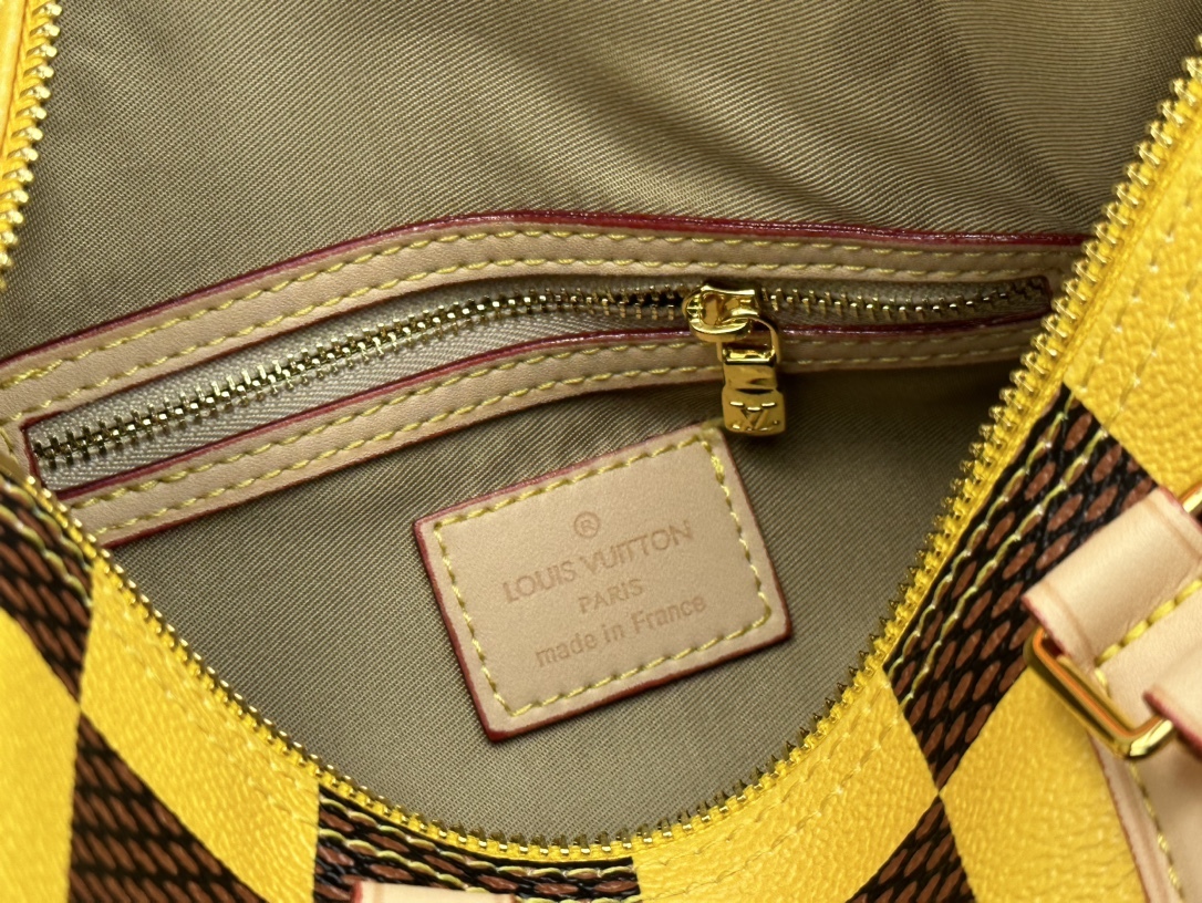 LV SPEEDY 25 BANDOULIÈRE DAMIER POP YELLOW 25CM N40584