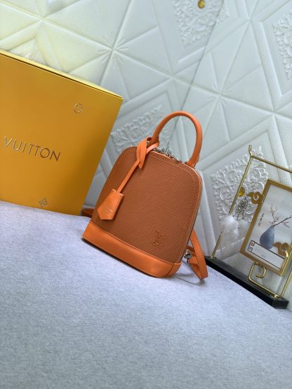 LV ALMA BACKPACK EPI LEATHER ORANGE 20CM M25104