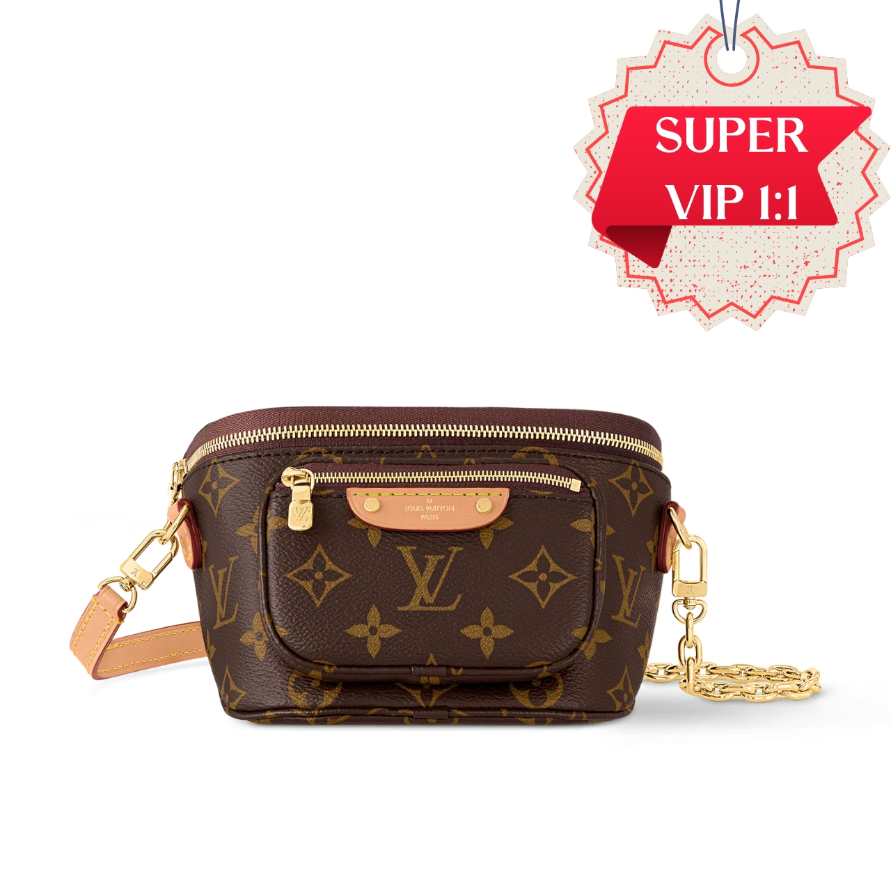 LV MINI BUMBAG BAG MONOGRAM CANVAS 17CM M82335