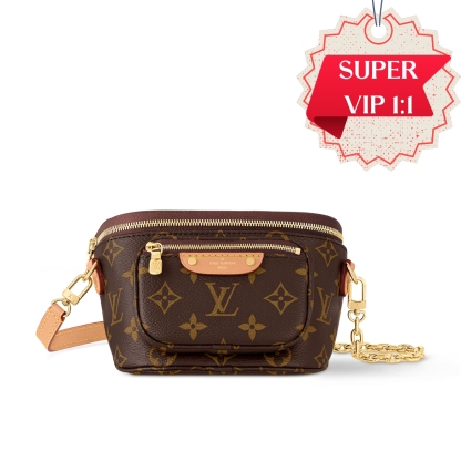 LV MINI BUMBAG BAG MONOGRAM CANVAS 17CM M82335