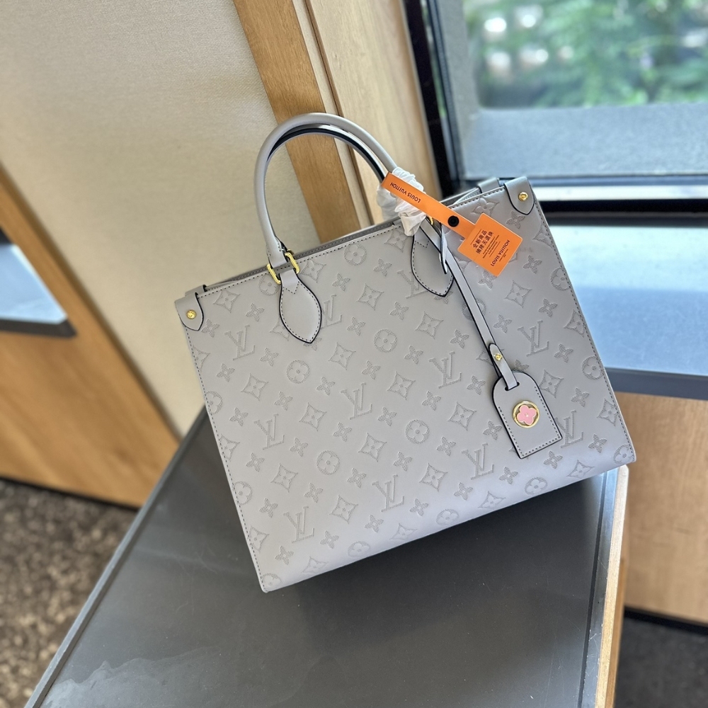 LV ON THE GO MM GREY 35CM