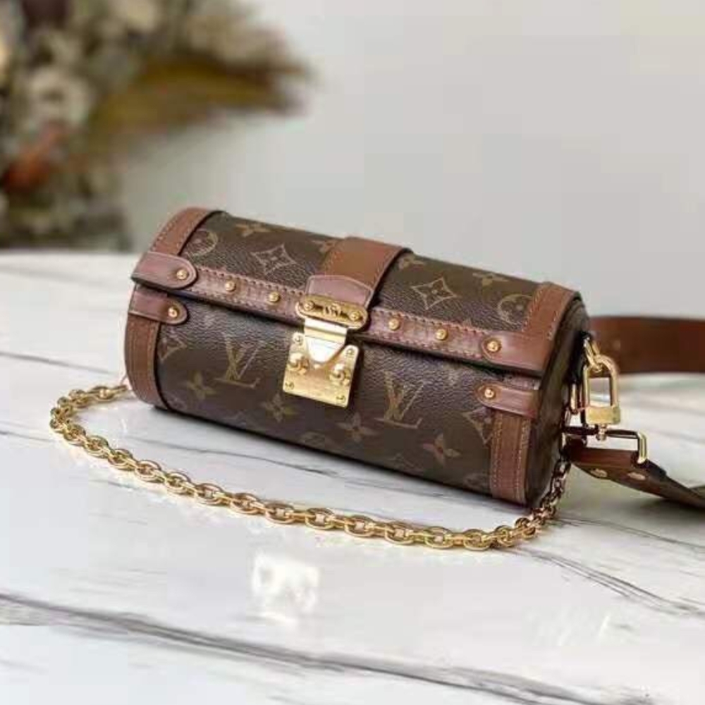 LV PAPILLON TRUNK MONOGRAM COATED CANVAS 19CM M57835