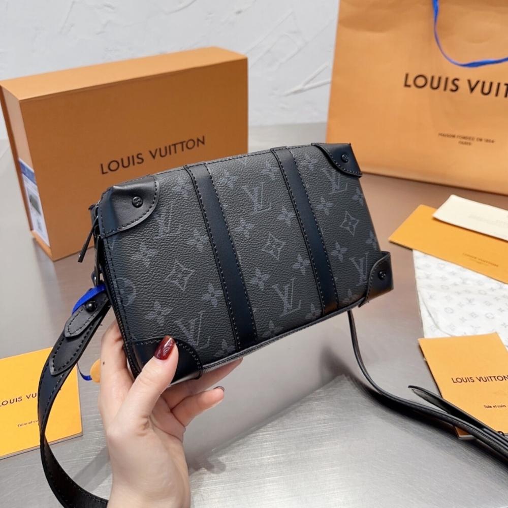LV SOFT TRUNK MONOGRAM ECLIPSE CANVAS BLACK 23CM M69838