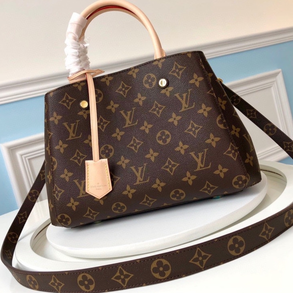 LV MONTAIGNE BB MONOGRAM CANVAS BROWN 29CM M41055